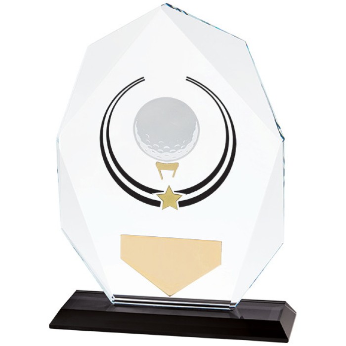 GLACIER GOLF GLASS AWARD - 3 SIZES - 12CM TO 16CM